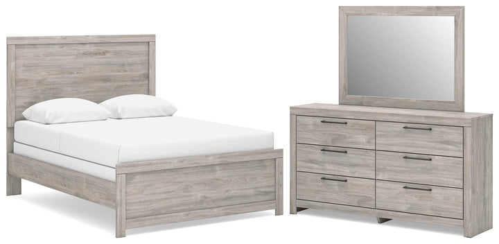 Broachmyn Full Panel Bed, Dresser and Mirror (1)