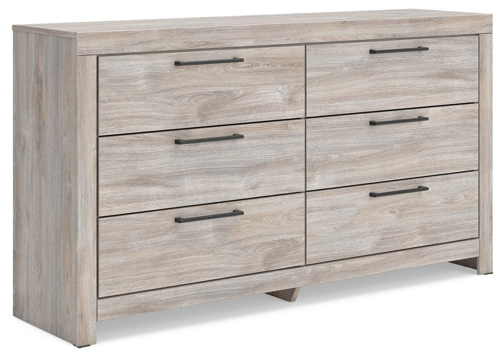 Broachmyn King Panel Bed, Dresser, Mirror and Nightstand