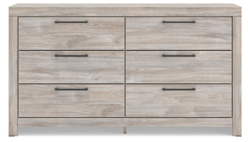 Broachmyn King Panel Bed, Dresser, Mirror and Nightstand