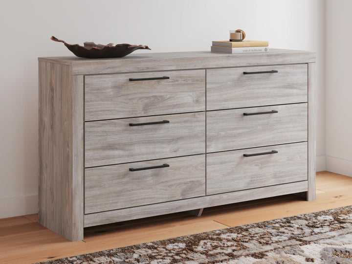 Broachmyn Queen Panel Bed, Dresser, Mirror and Nightstand