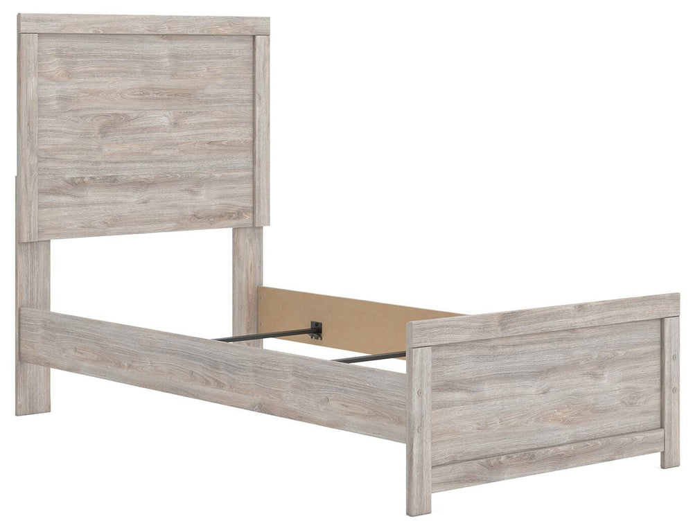 Broachmyn Twin Panel Bed - Gray (3)
