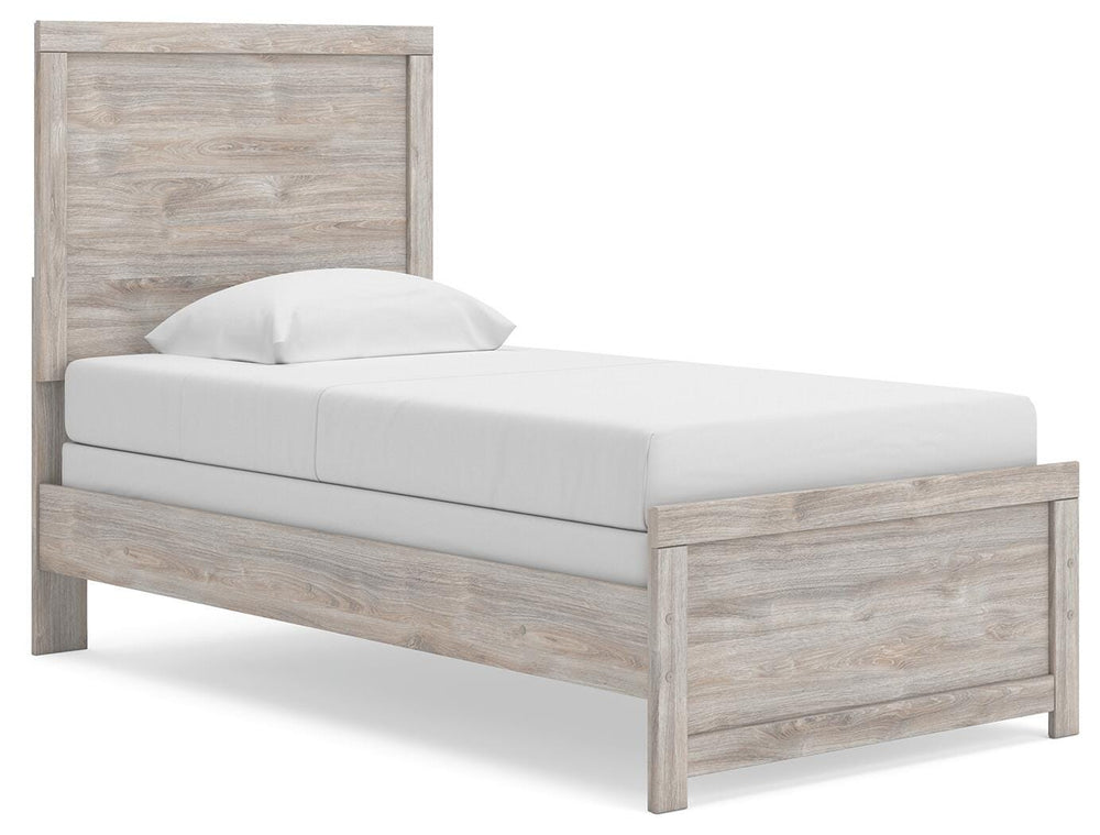 Broachmyn Twin Panel Bed - Gray (1)