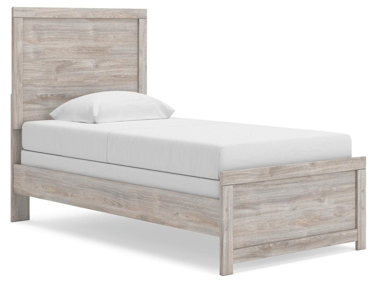 Broachmyn Twin Panel Bed - Gray (1)