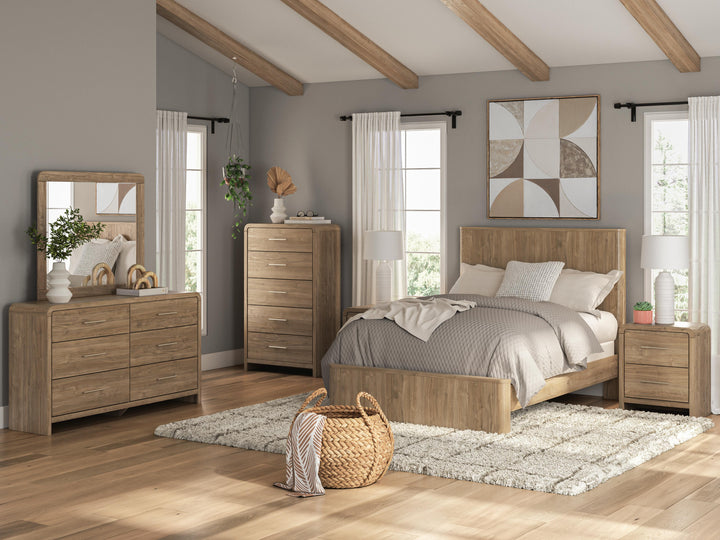 Gramburg Full Panel Bed - Warm Natural Brown (10)
