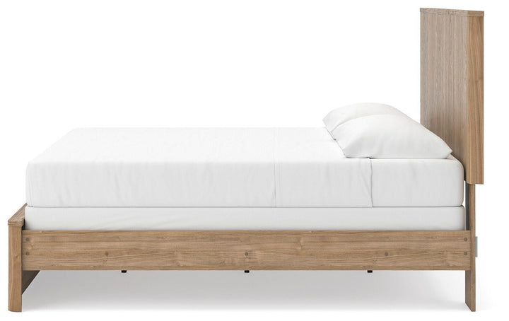 Gramburg King Panel Bed - Warm Natural Brown (7)