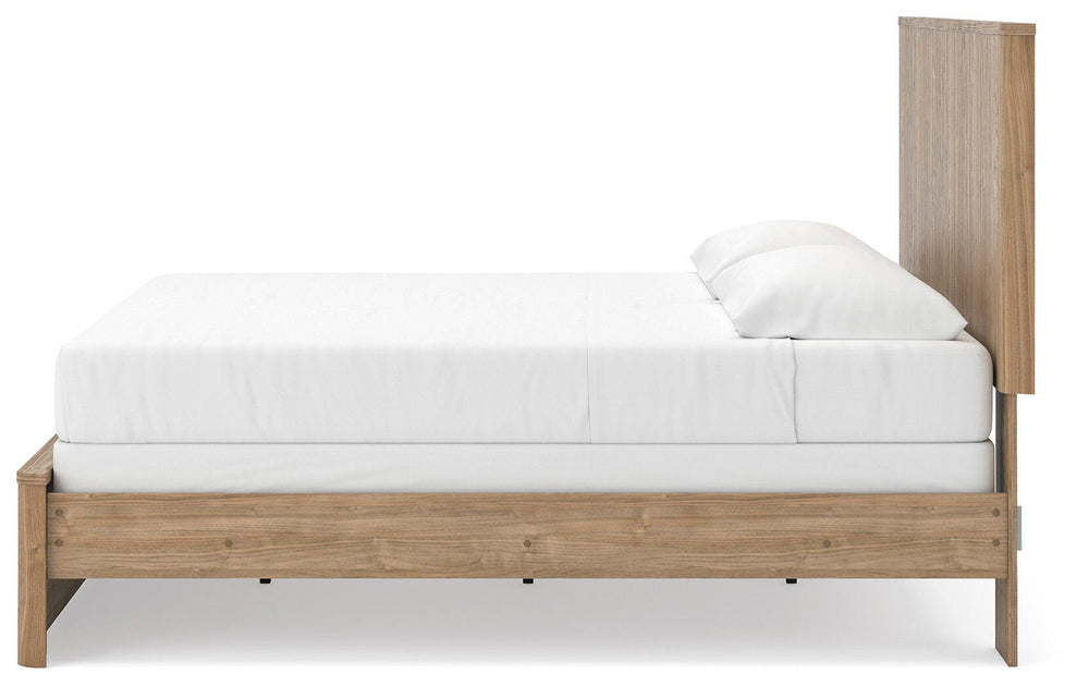 Gramburg King Panel Bed - Warm Natural Brown (7)