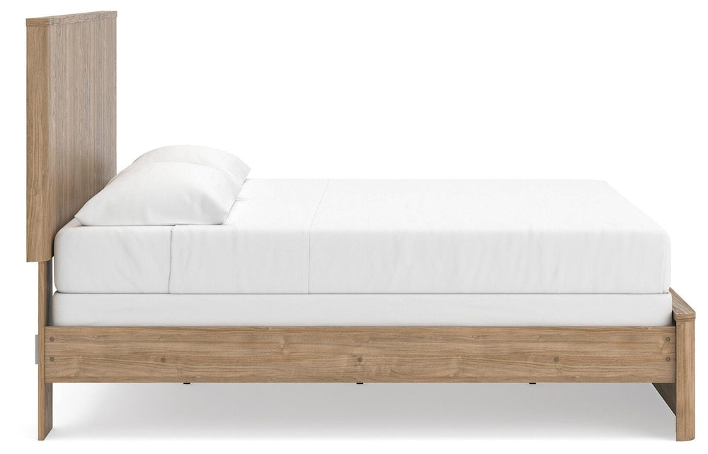 Gramburg King Panel Bed - Warm Natural Brown (8)