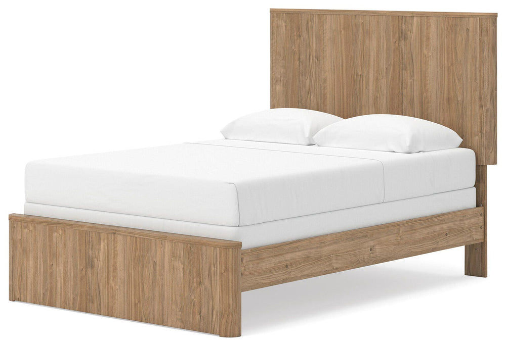 Gramburg Full Panel Bed - Warm Natural Brown (4)