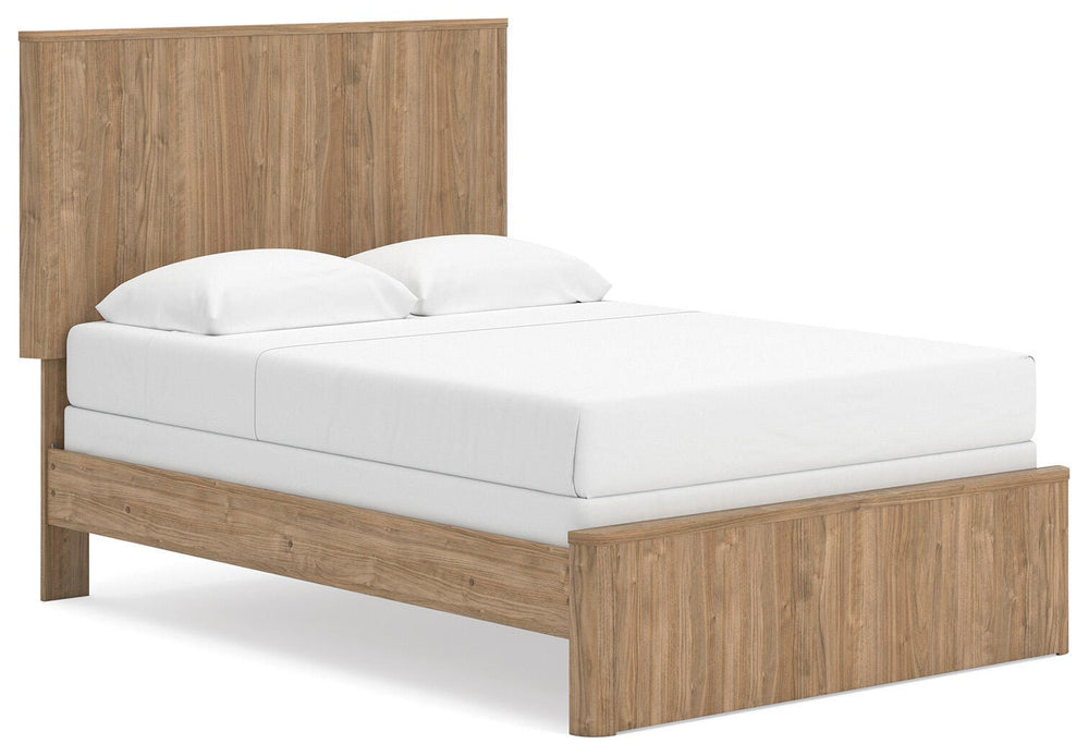 Gramburg Full Panel Bed - Warm Natural Brown (1)
