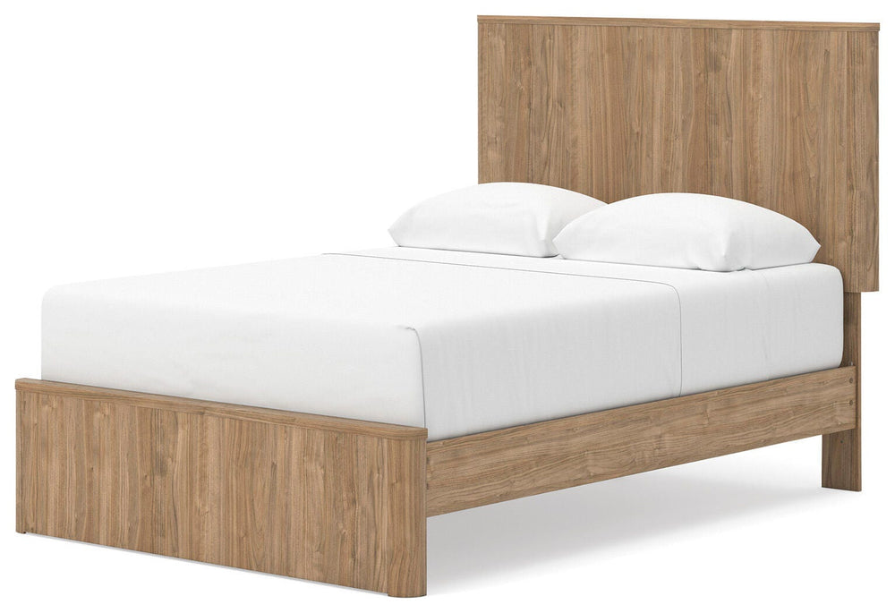 Gramburg Full Panel Platform Bed - Warm Natural Brown (4)