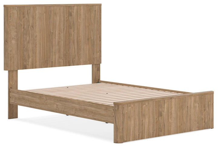 Gramburg Full Panel Platform Bed - Warm Natural Brown (3)
