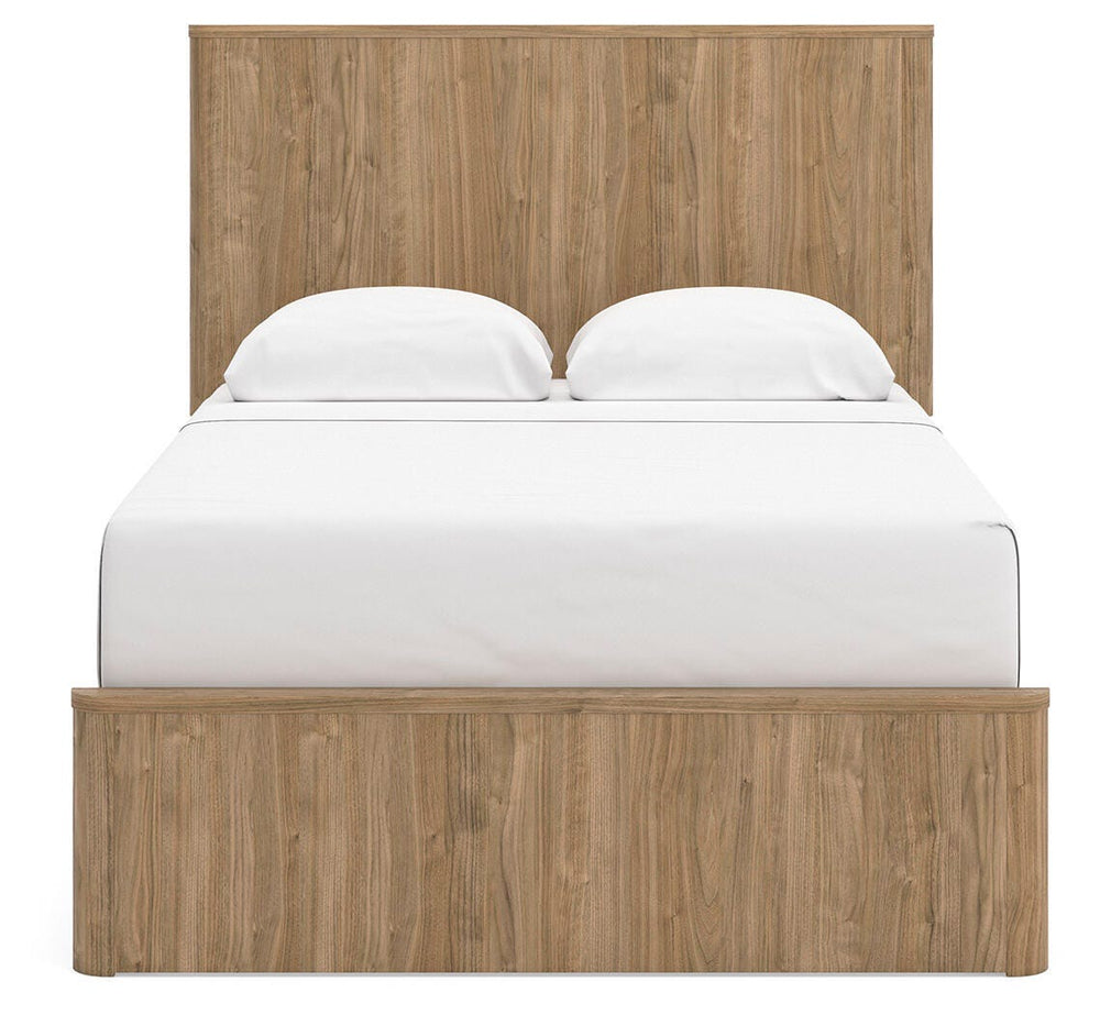 Gramburg Full Panel Platform Bed - Warm Natural Brown (5)