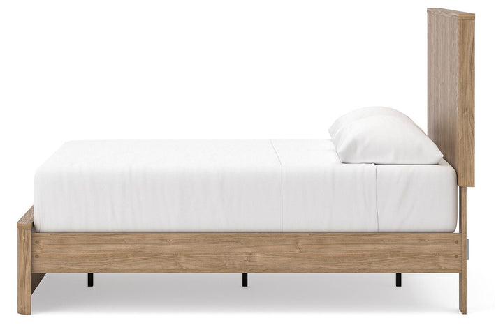 Gramburg Full Panel Platform Bed - Warm Natural Brown (7)