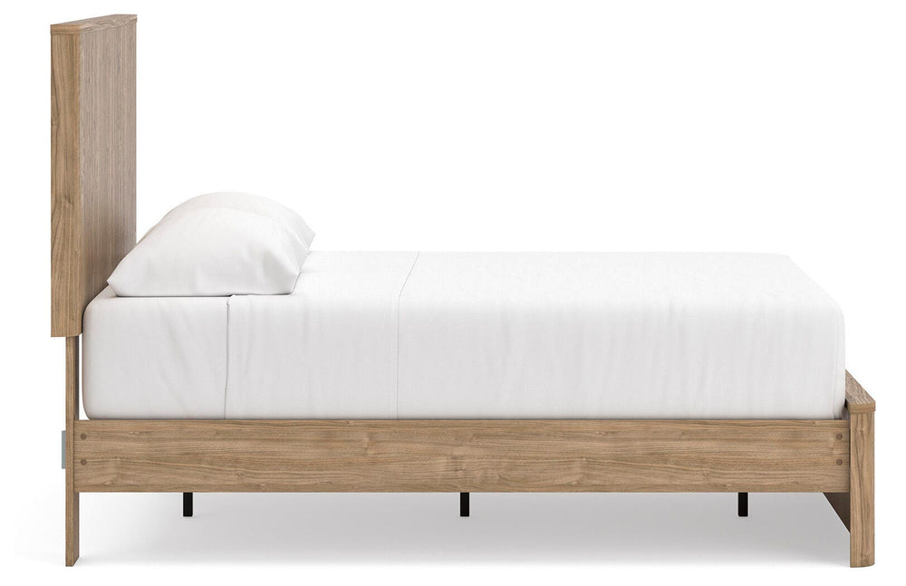 Gramburg Full Panel Platform Bed - Warm Natural Brown (8)