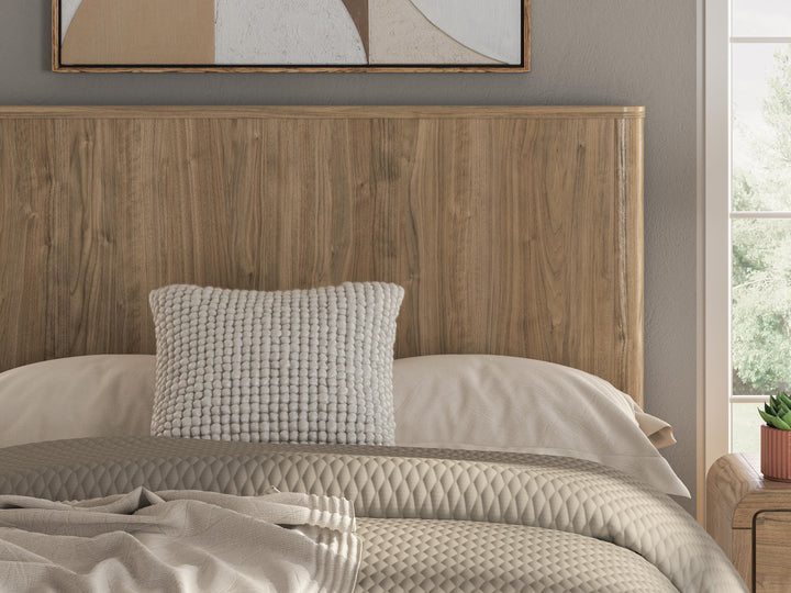 Gramburg Full Panel Platform Bed - Warm Natural Brown (9)