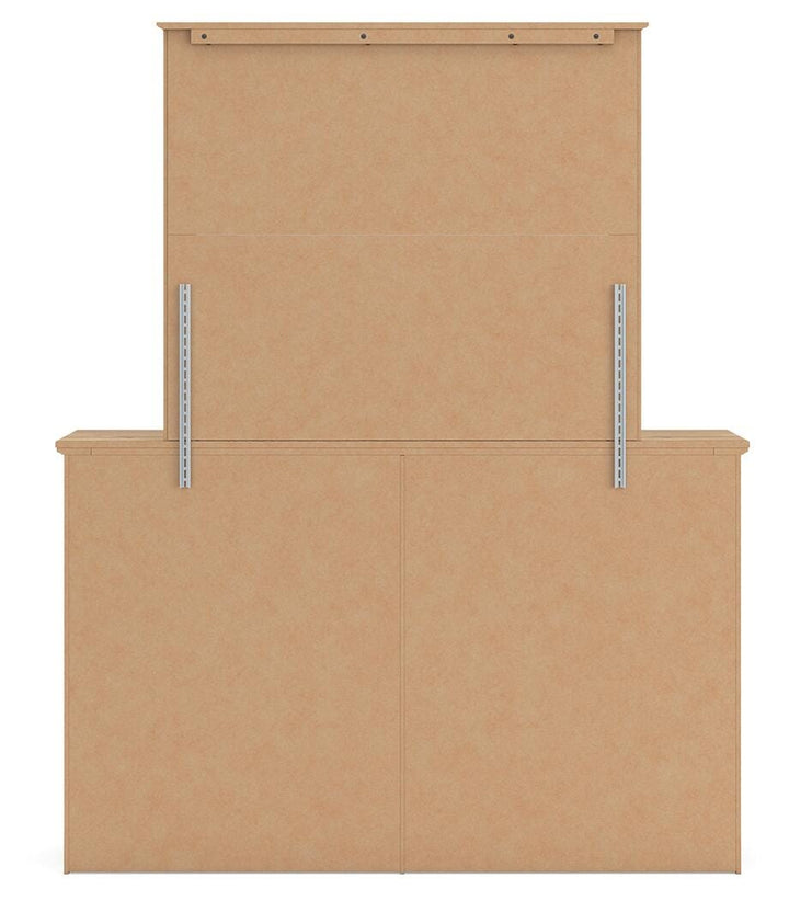 Makidern Full Panel Bed, Dresser and Mirror (6)