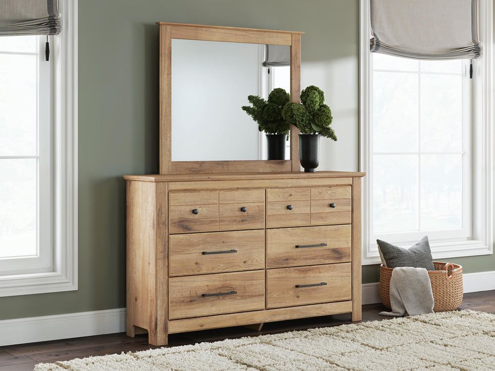 Makidern Full Panel Bed, Dresser and Mirror (16)