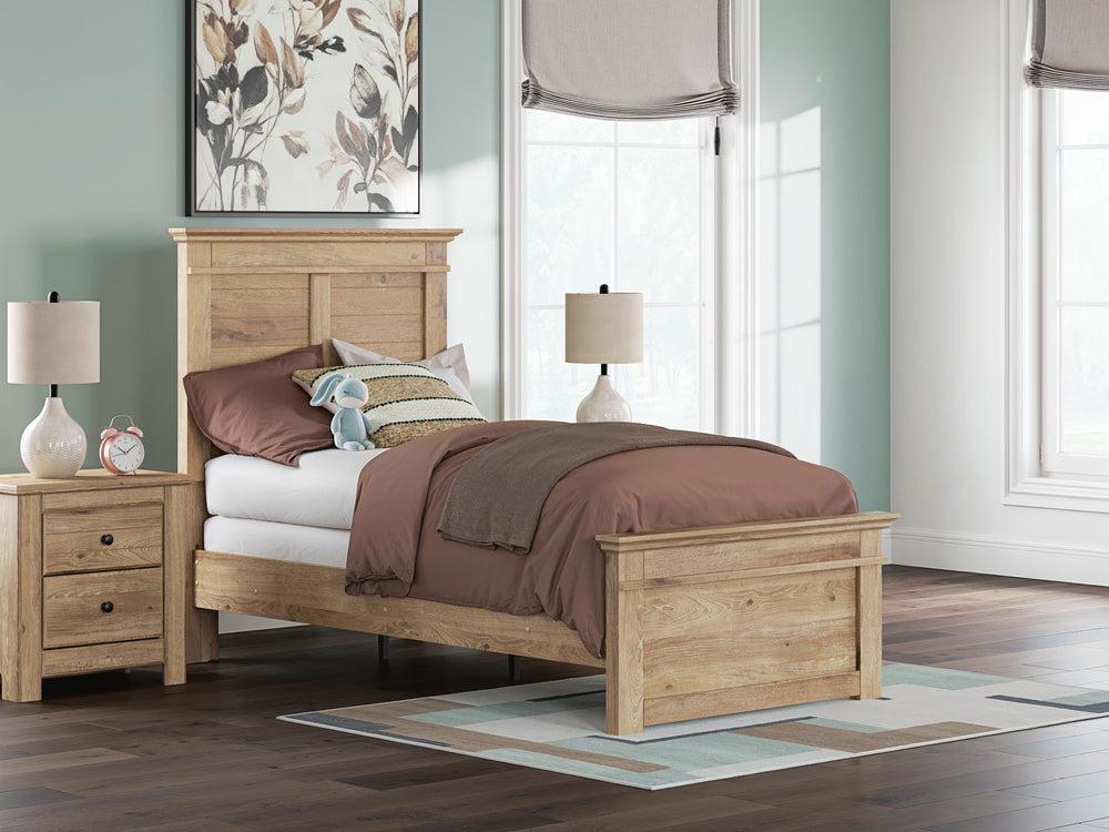 Makidern Twin Panel Bed, Dresser and Mirror (16)