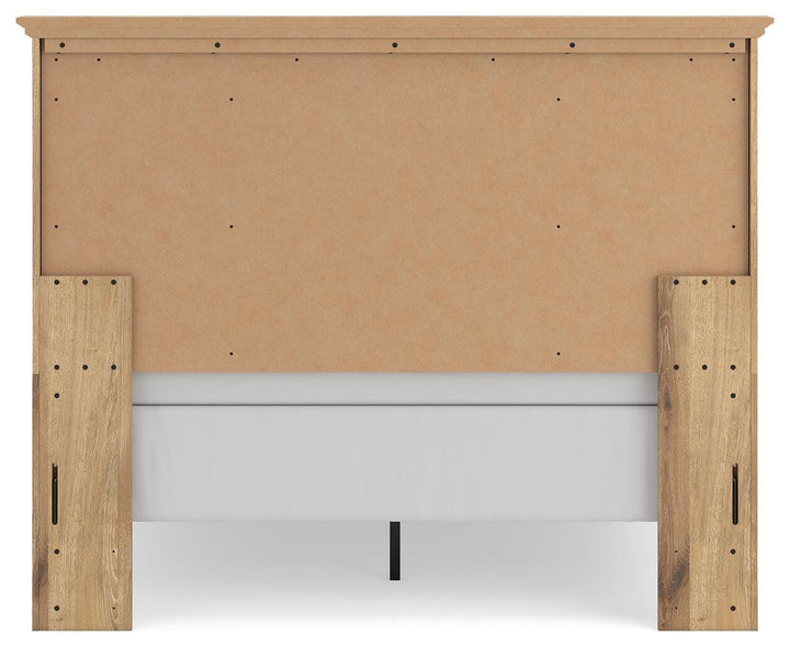 Makidern Queen Panel Bed - Tan (6)