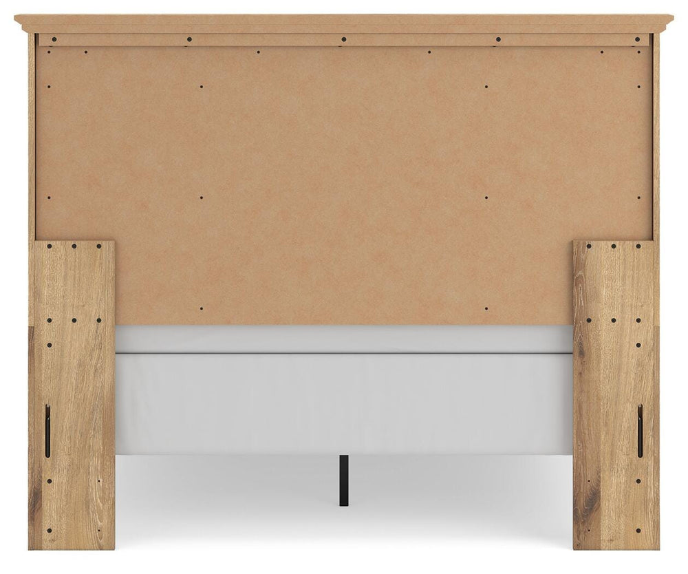 Makidern Queen Panel Bed - Tan (6)
