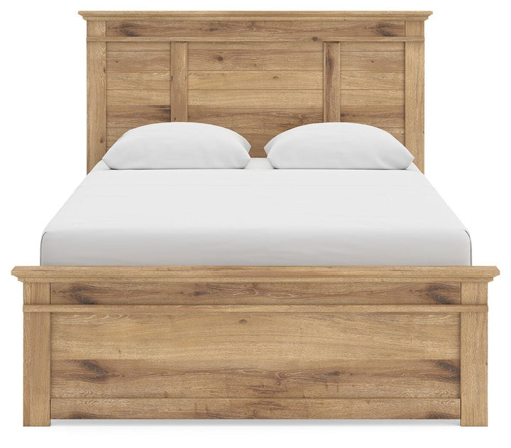Makidern Queen Panel Bed - Tan (5)