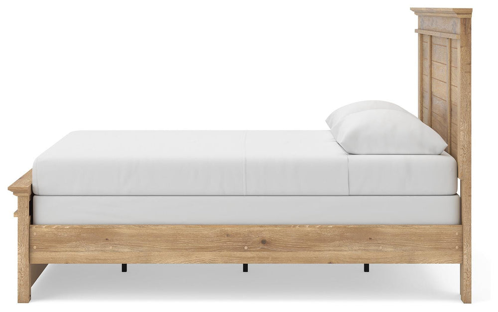 Makidern Queen Panel Bed - Tan (7)