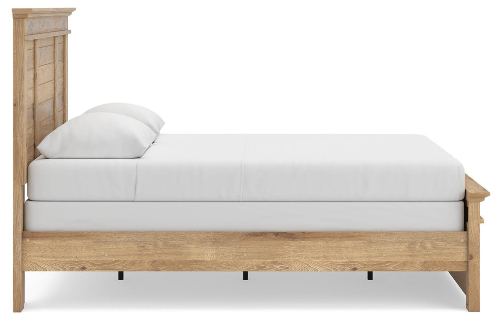 Makidern Queen Panel Bed - Tan (8)