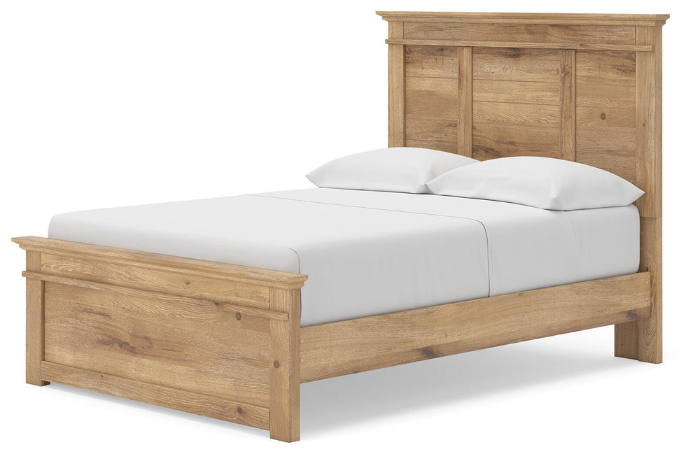 Makidern Full Panel Storage Bed - Tan (4)