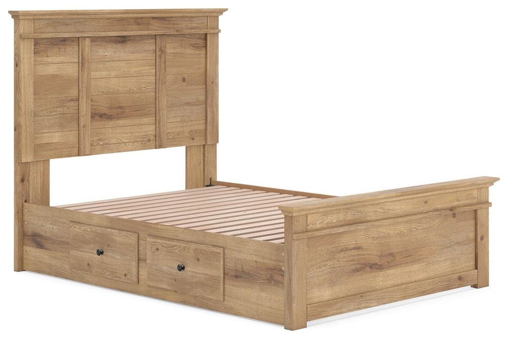 Makidern Full Panel Storage Bed - Tan (3)