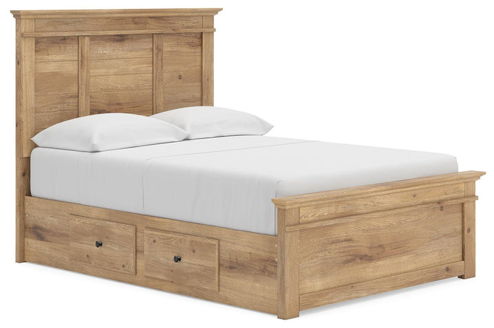 Makidern Full Panel Storage Bed - Tan (1)