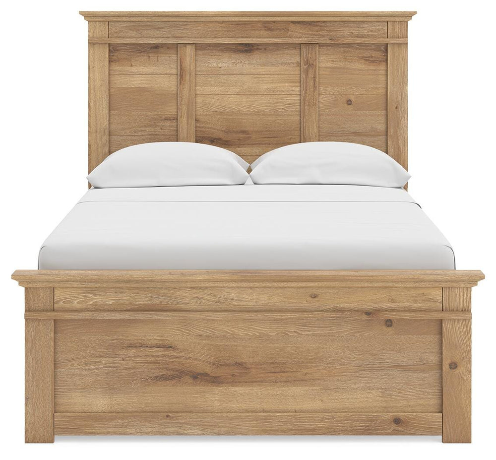 Makidern Full Panel Storage Bed - Tan (6)