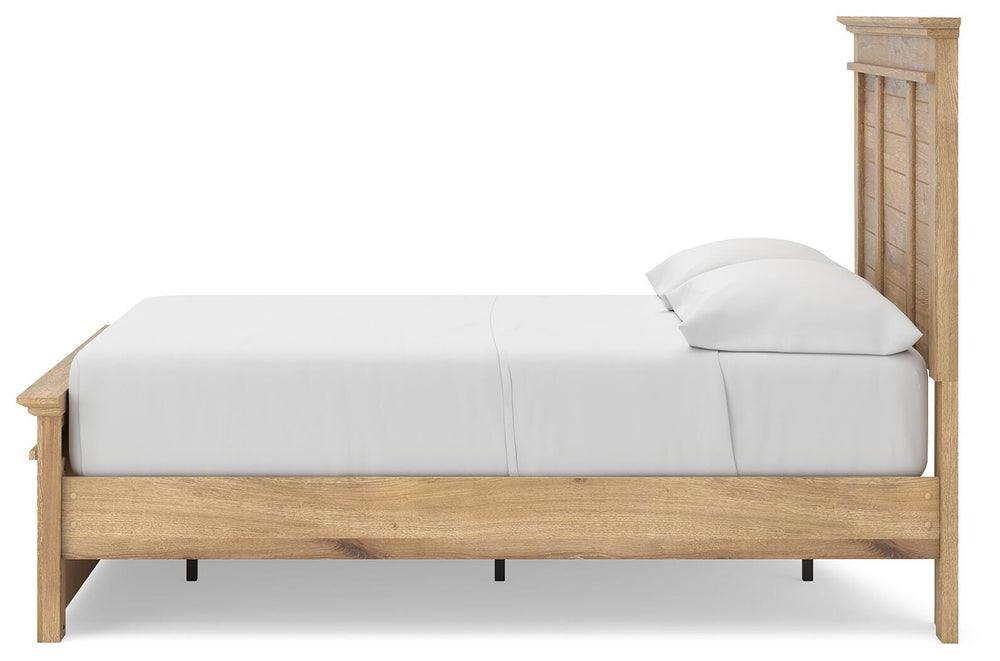 Makidern Full Panel Storage Bed - Tan (8)