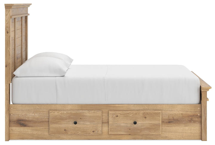 Makidern Full Panel Storage Bed - Tan (9)