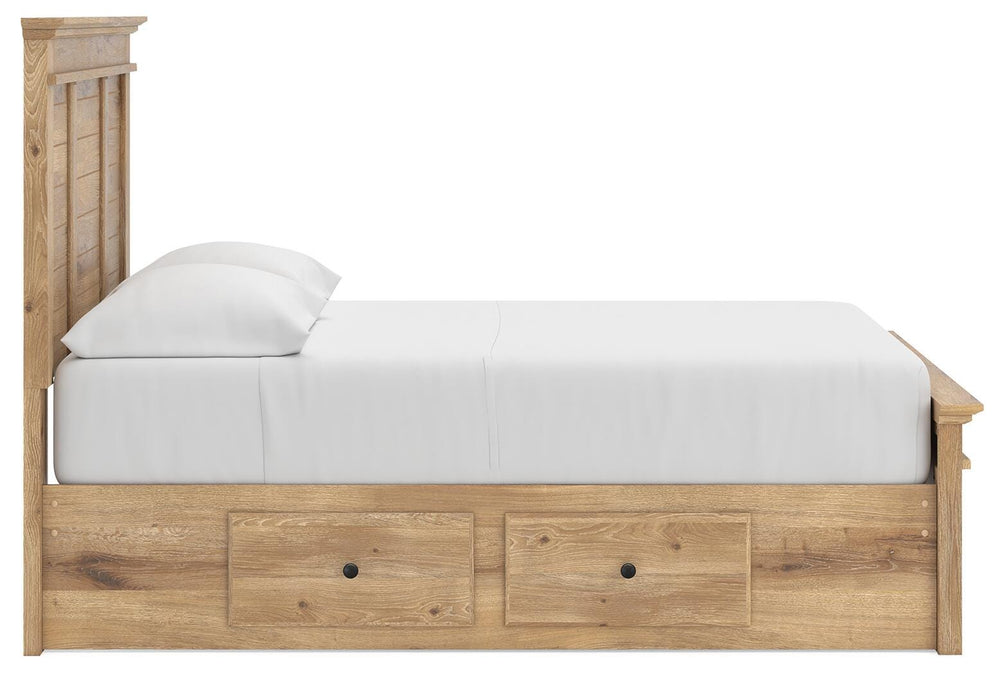 Makidern Full Panel Storage Bed - Tan (9)