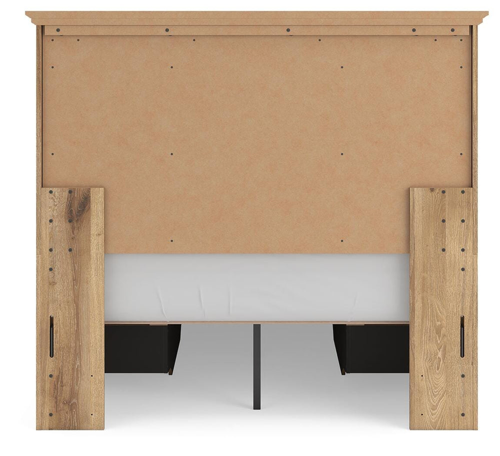 Makidern Full Panel Storage Bed - Tan (7)