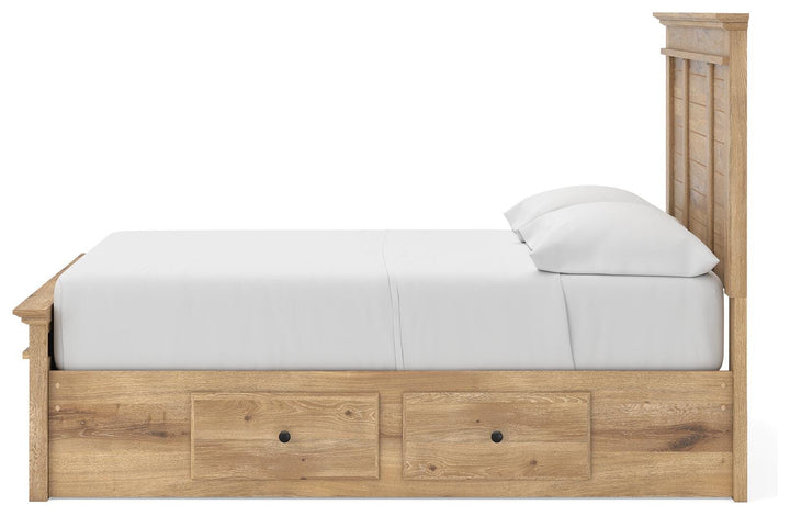 Makidern Full Panel Storage Bed - Tan (8)