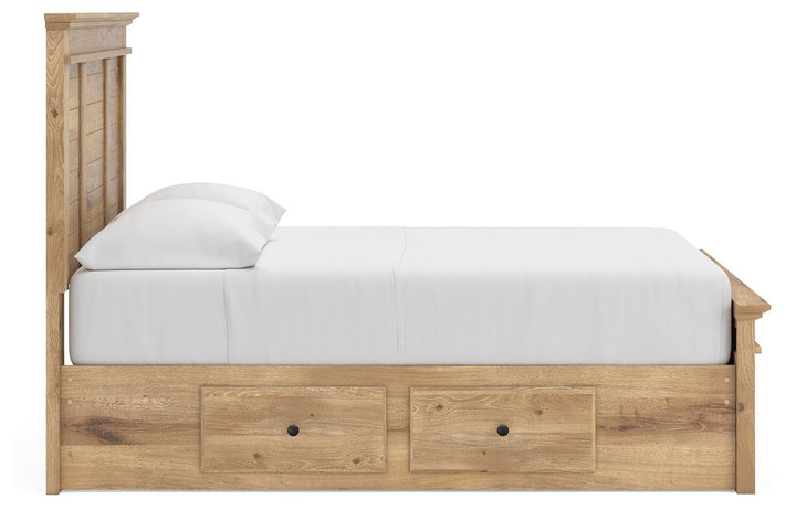 Makidern Full Panel Storage Bed - Tan (9)