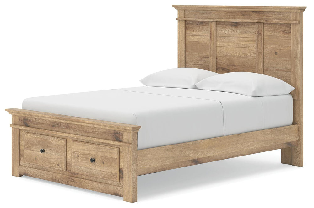 Makidern Full Panel Storage Bed - Tan (4)