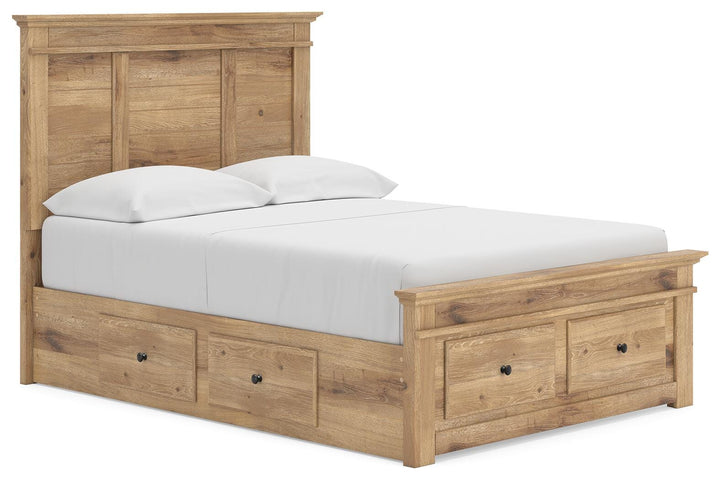 Makidern Full Panel Storage Bed - Tan (1)