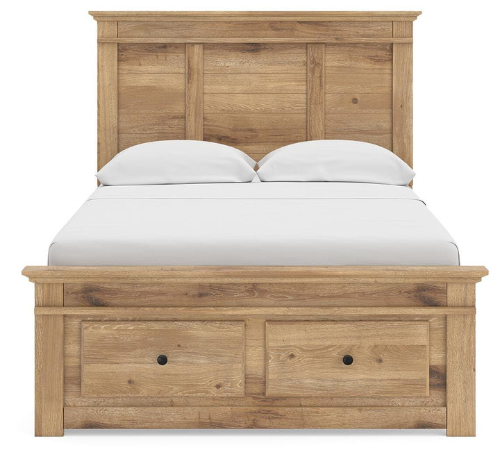 Makidern Full Panel Storage Bed - Tan (6)