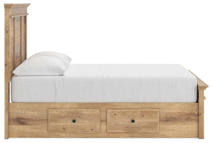Makidern Full Panel Storage Bed - Tan (9)