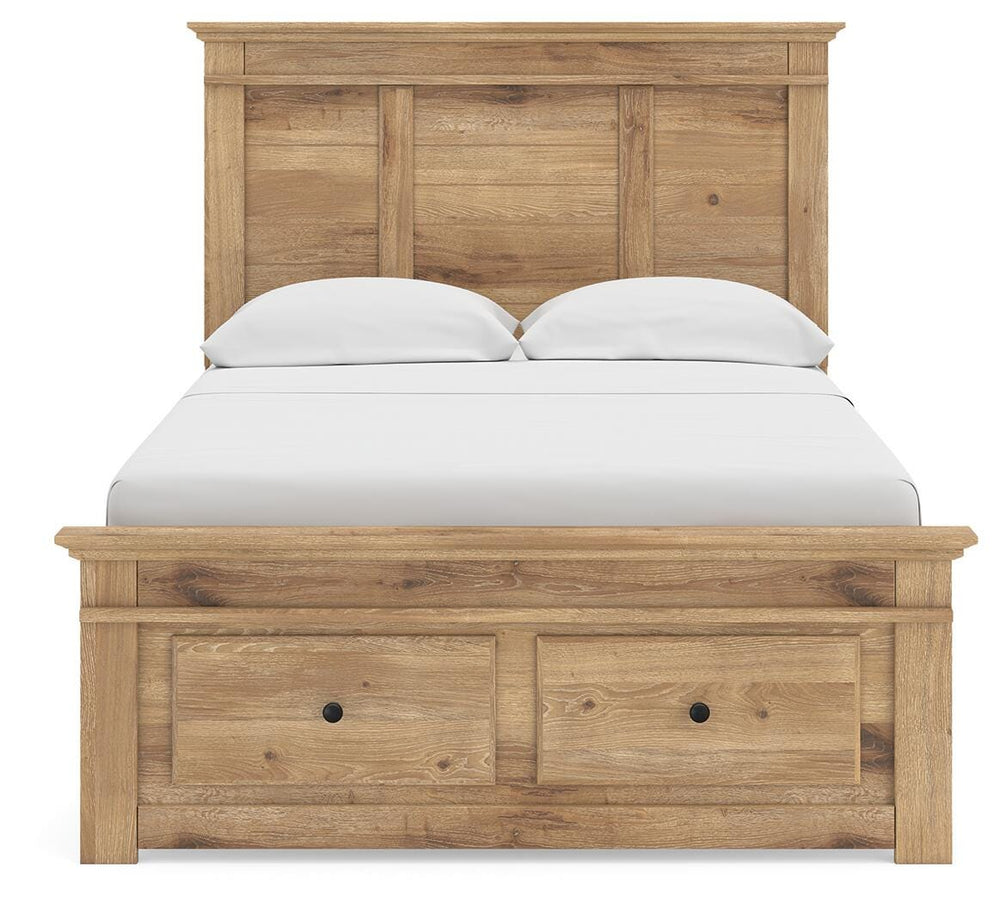 Makidern Full Panel Storage Bed, Dresser and Mirror (9)