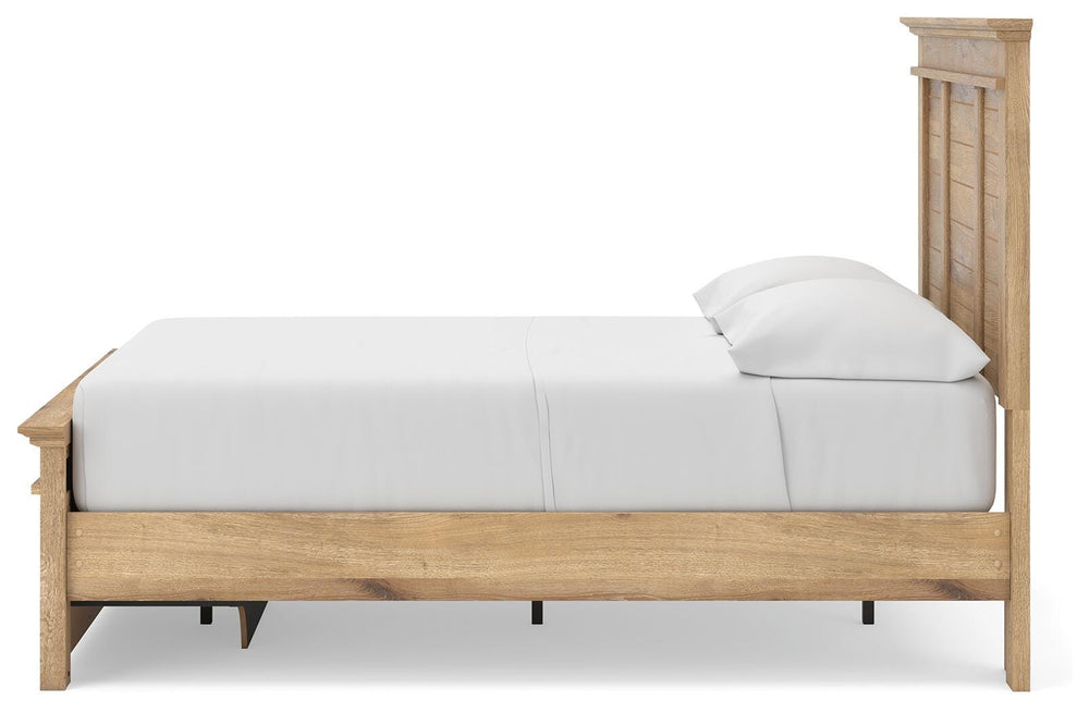 Makidern Full Panel Storage Bed - Tan (8)