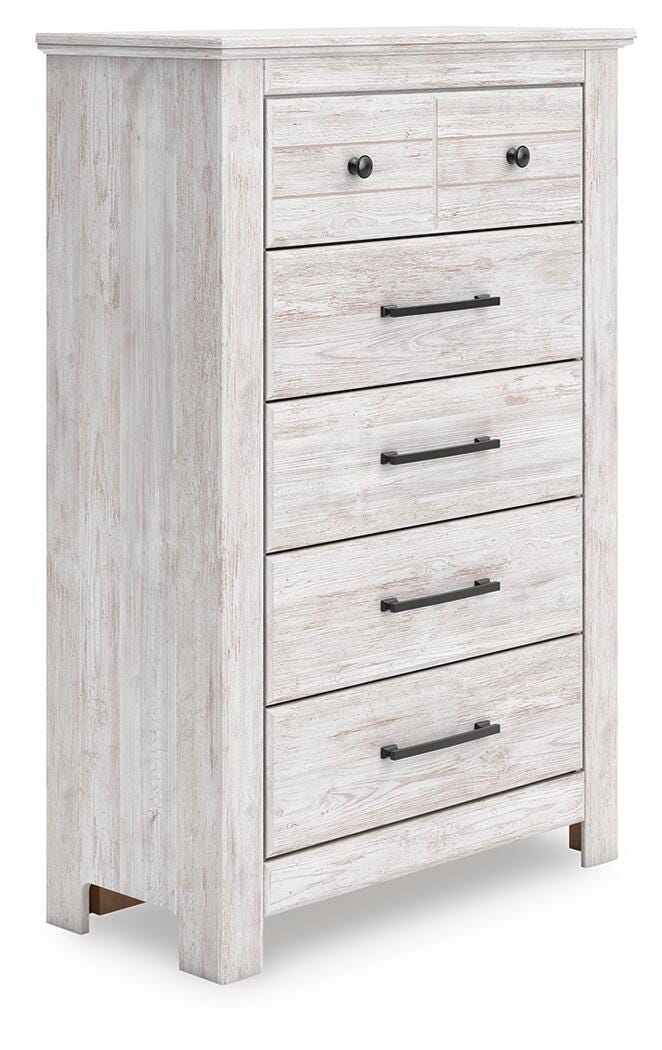 Makidern Chest of Drawers - White (1)
