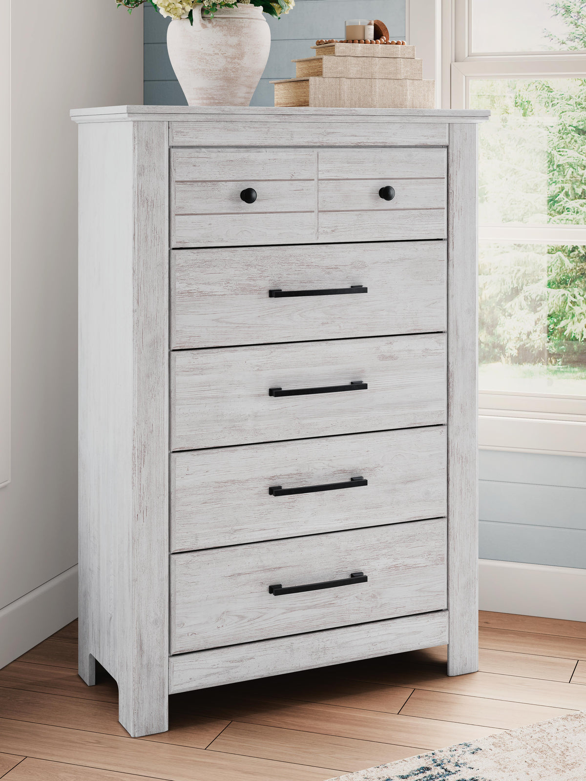 Makidern Chest of Drawers - White (2)