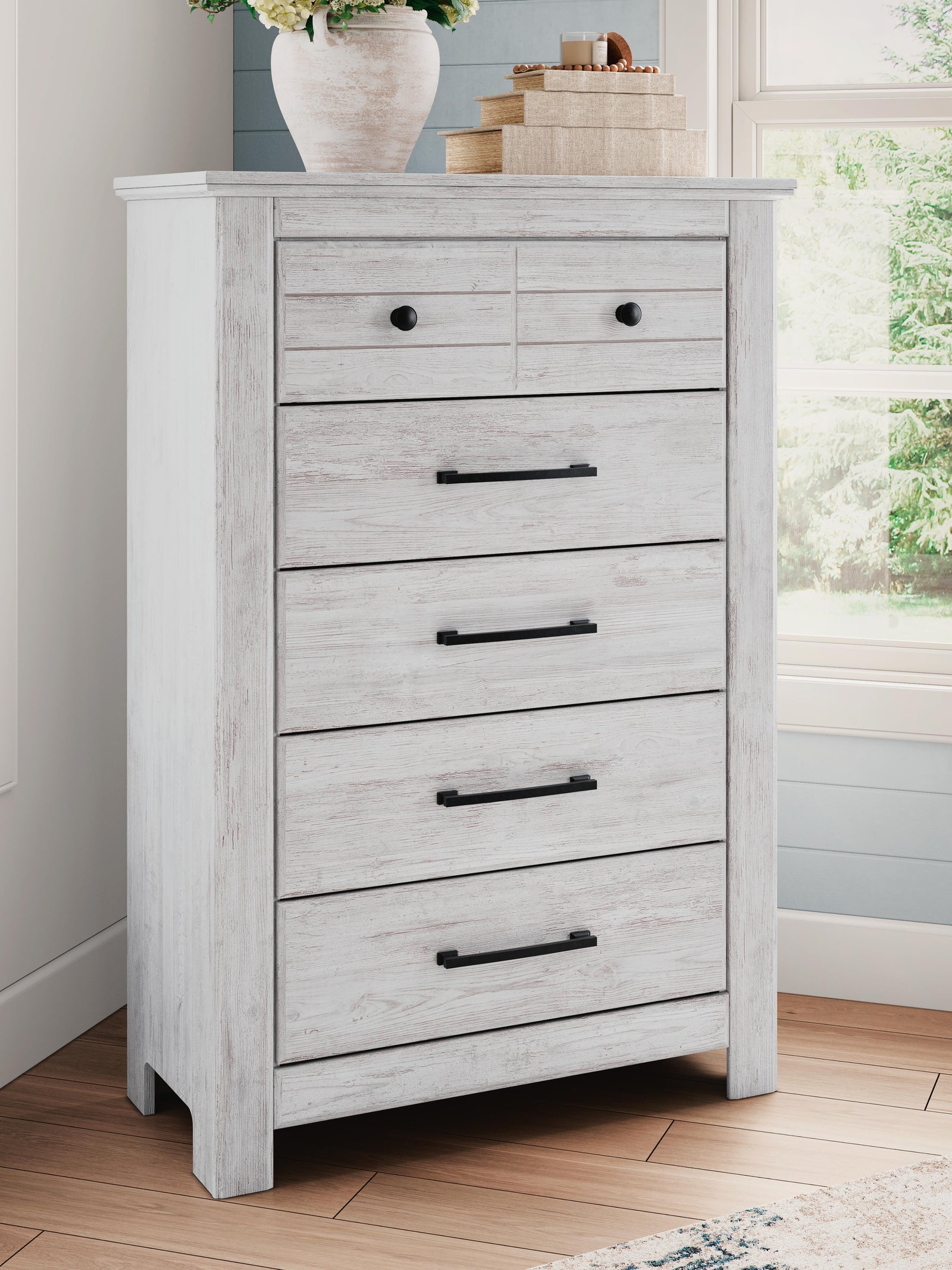 Makidern Chest of Drawers - White (2)