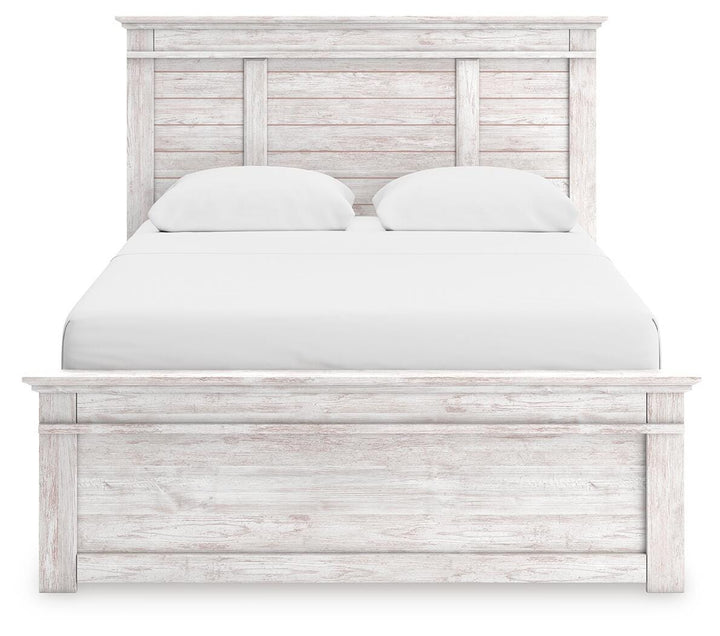 Makidern Queen Panel Storage Bed - Whitewash (6)