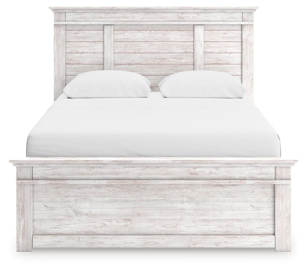 Makidern Queen Panel Storage Bed - Whitewash (6)