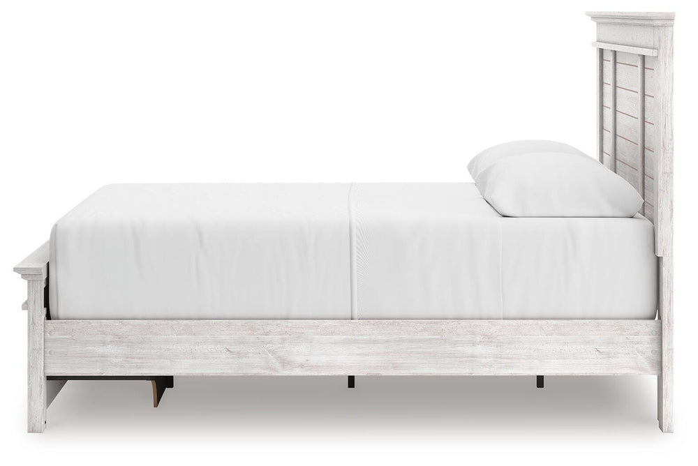 Makidern Queen Panel Storage Bed - Whitewash (7)