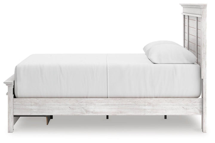 Makidern Queen Panel Storage Bed - Whitewash (7)